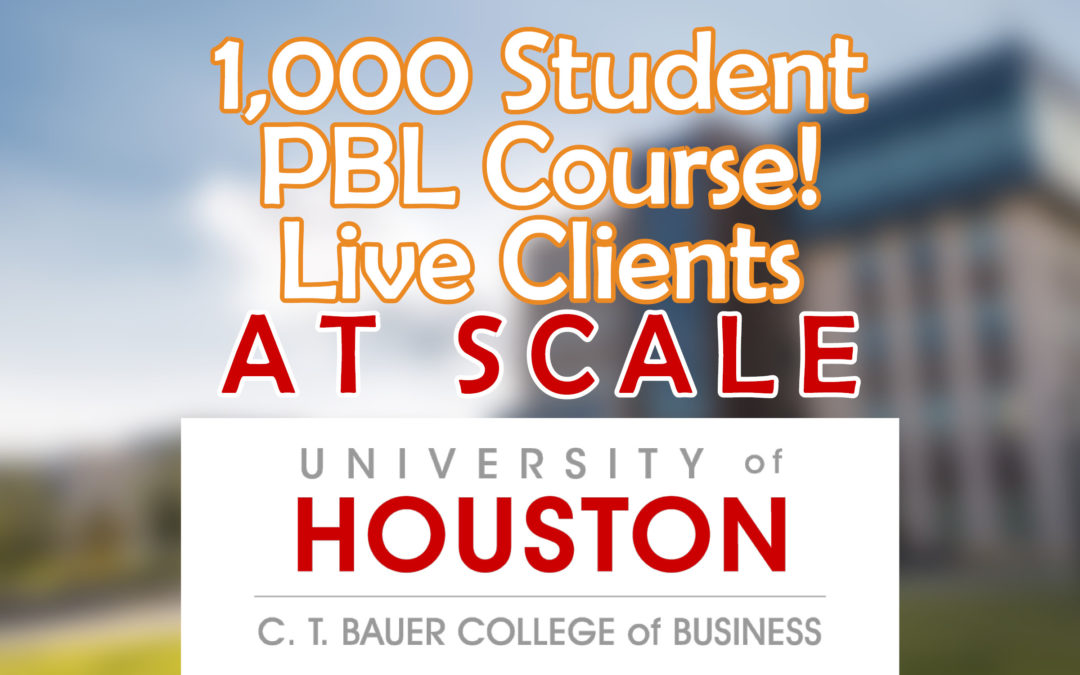 Experiential Learning at Scale: 1,000 Student PBL Course