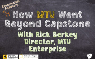 Beyond Capstone: MTU’s Multiyear, Multidisciplinary Experiential Learning