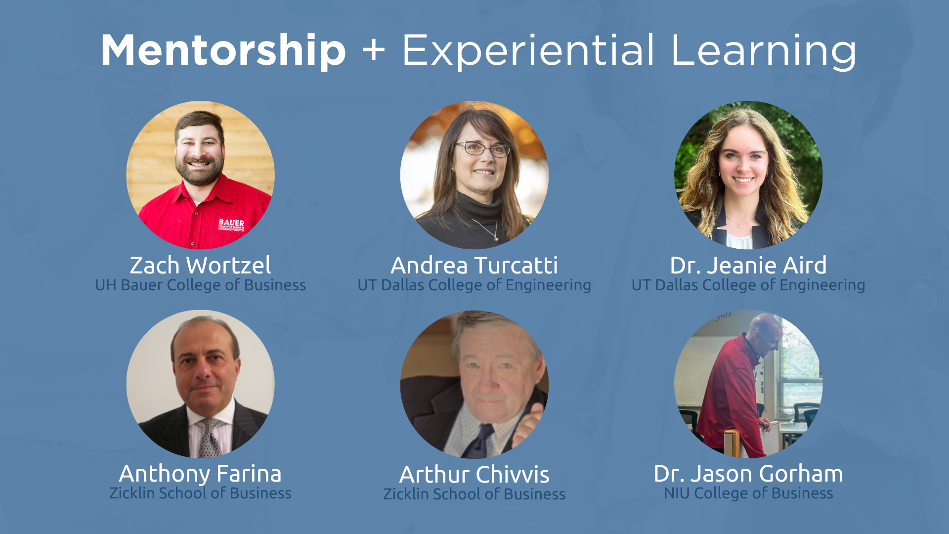 Mentors in Experiential Learning panel