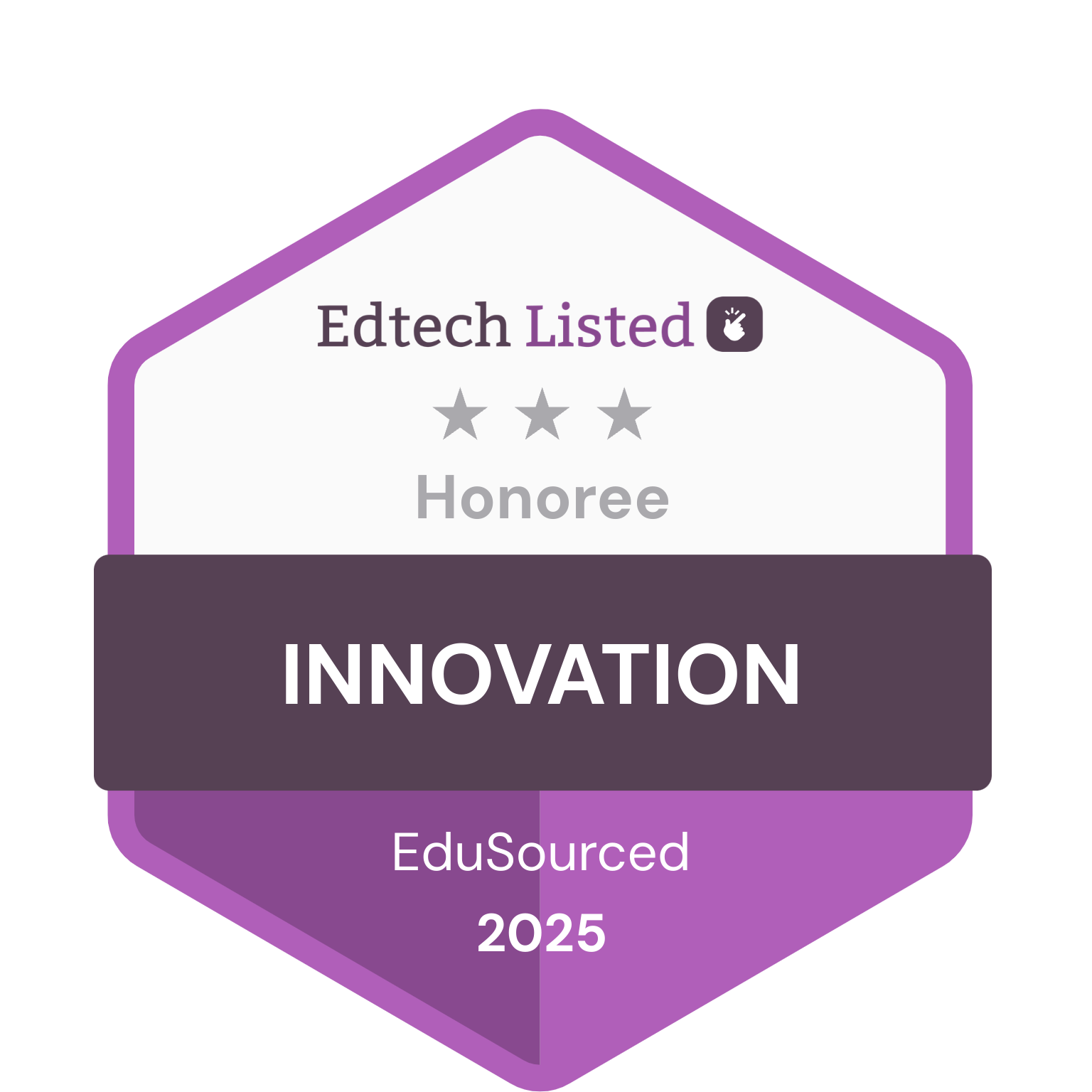 Edtech Listed EduSourced Award 2025 Edtech Listed Innovation Award 2025